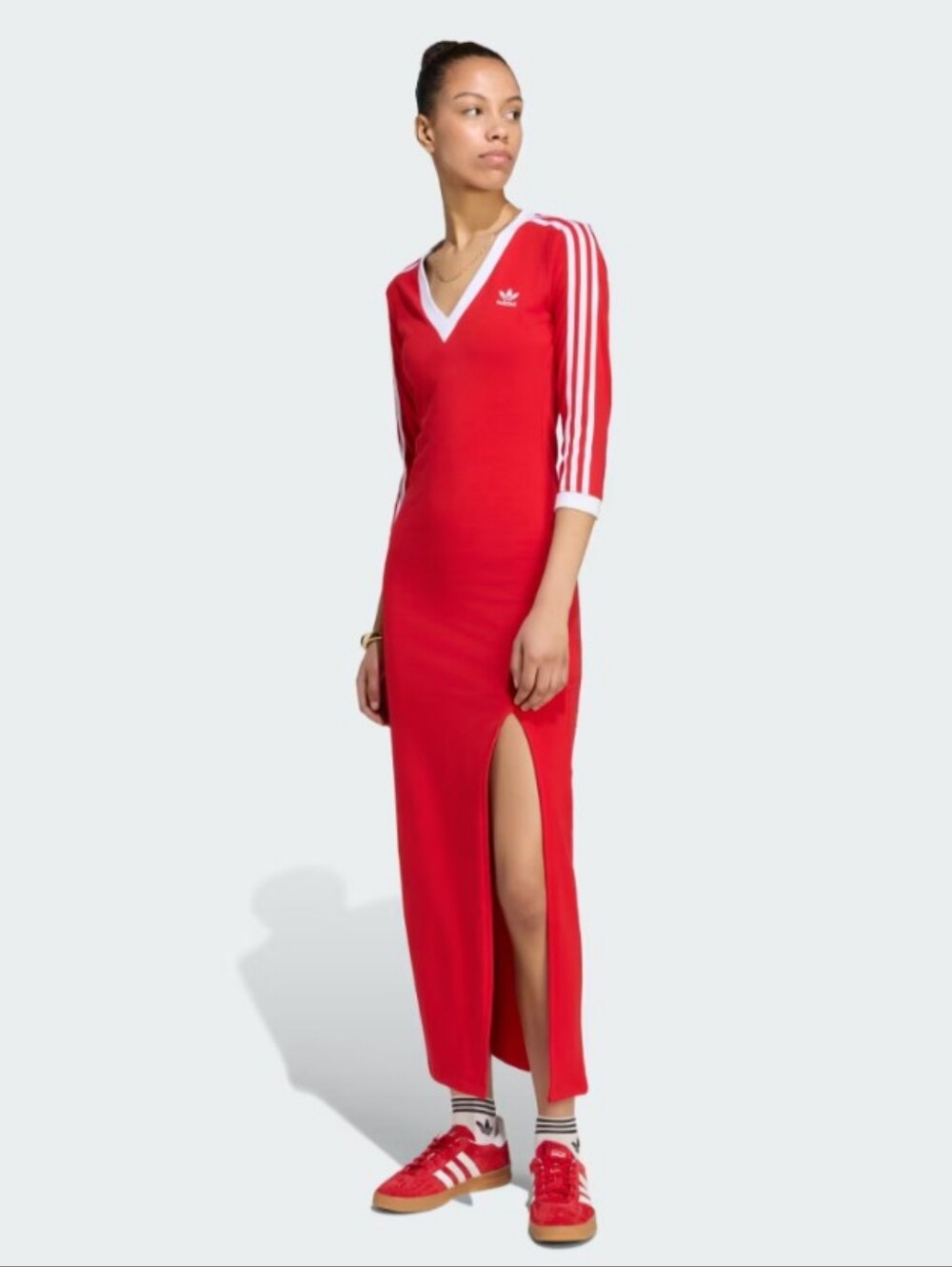 adidas Red Maxi Dress size S